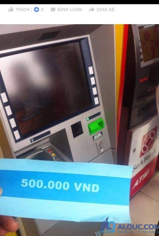 Ngân hàng lên tiếng vụ ATM nhả tờ giấy in chữ 500 nghìn đồng - 1