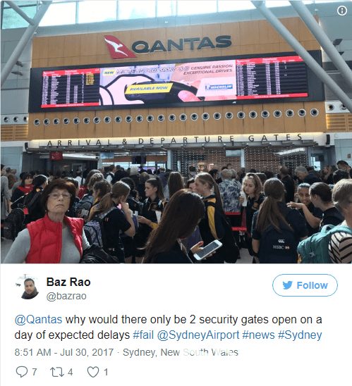 Các sân bay tại Úc rơi vào tình trạng chậm trễ lớn sau âm mưu khủng bố ở Sydney