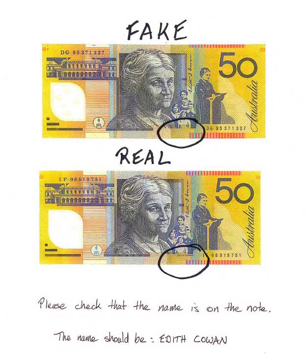 Kết quả hình ảnh cho counterfeit money australia