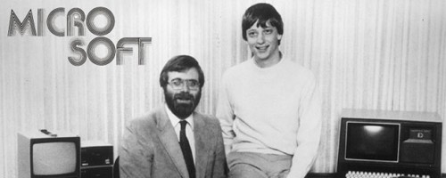 Gates và Paul Allen khi mới lập Microsoft.