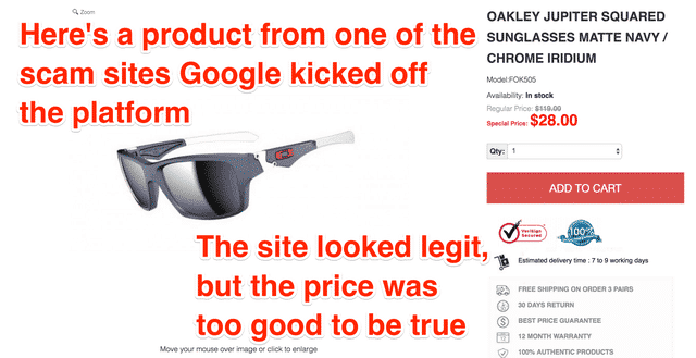 Nhân viên bị lừa mua hàng tại Việt Nam, Google mở cuộc điều tra lớn vào các shop bán hàng online lừa đảo - Ảnh 1.