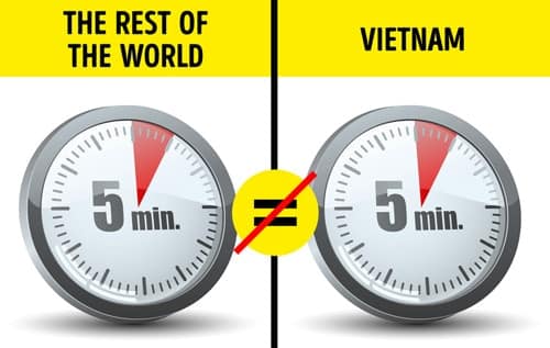 Nếu ở nước ngoài, việc đúng giờ là điều hiển nhiên, thì tại Việt Nam, điểm này có đôi chút khác biệt. Snezhana nhận ra rằng, khi ai đó nói với cô sẽ làm cái gì đó trong vòng 5 phút nữa, hoặc ngày mai, thì điều đó có thể đồng nghĩa với việc lời hứa sẽ bị trì hoãn vô thời hạn. Ảnh: Buzzfeed.