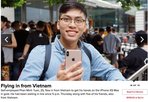 CNet ấn tượng với với những người Việt bay từ Việt Nam sang Singapore để mua chiếc iPhone đắt nhất thế giới.
