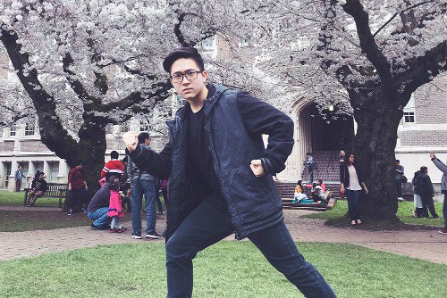 Phạm Gia Phong đang là sinh viên năm ba ngành Khoa học máy tính ở Mỹ. Ảnh: NVCC
