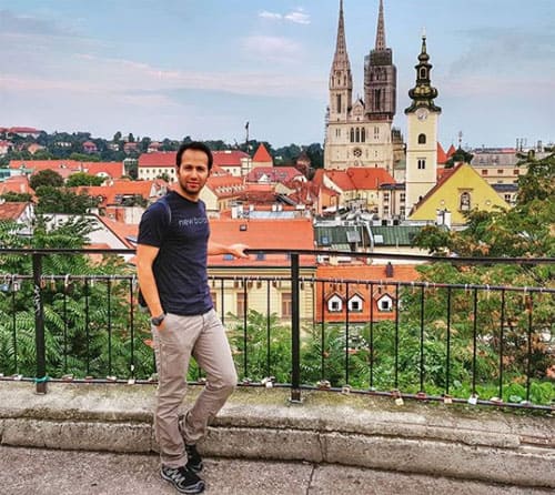 Parsa trong chuyến du lịch tới Zagreb, Croatia. Ảnh: Instagram.
