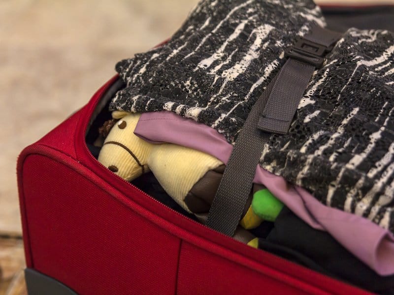 not packing your suitcase carefully