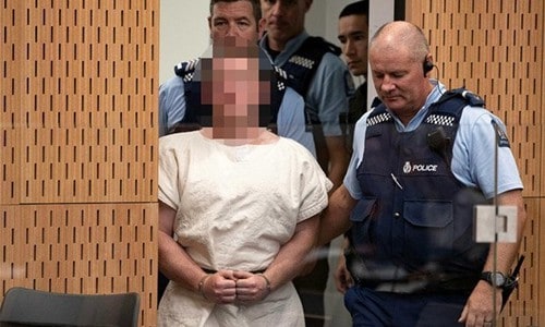 Brenton Tarrant trong phiên tòa ở Christchurch hôm 16/3. Ảnh: Reuters.