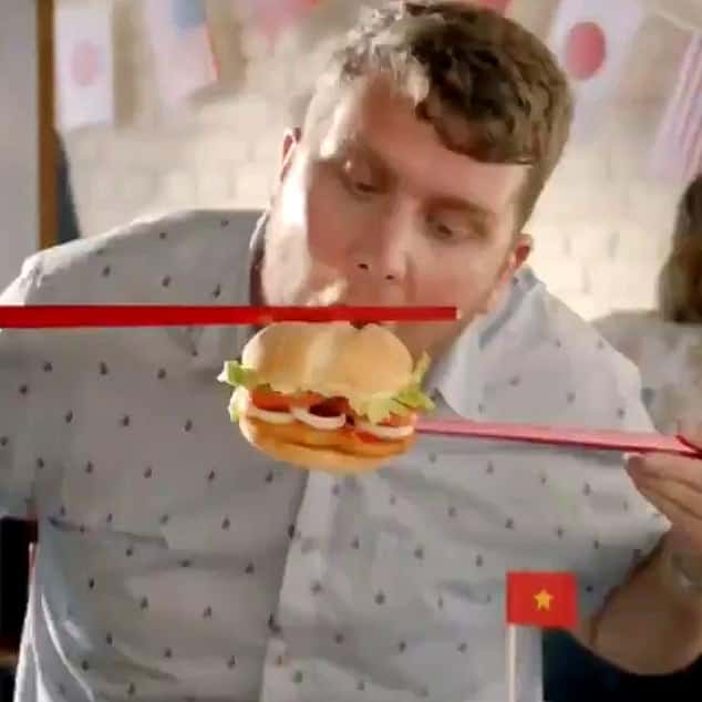 The video was promoting the new Vietnamese sweet chilli chicken sandwich - but the fast food chain has since removed the ad from social media following complaints of cultural insensitivity