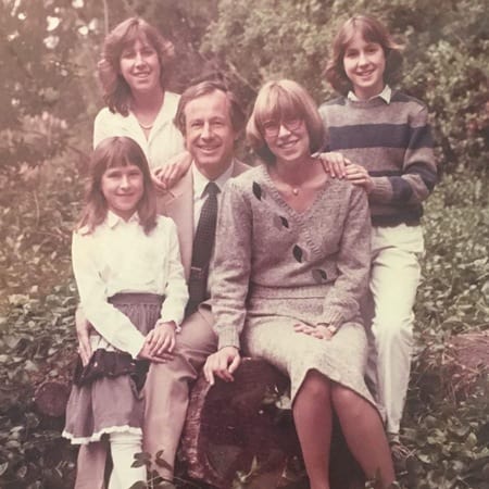 Esther and Stanley Wojcicki with their daughters Susan, Janet and Anne in Palo Alto, California.