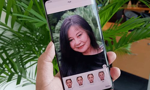 Ứng dụng FaceApp đang thịnh hành ở Việt Nam và một số nước trên thế giới sử dụng AI để biến đổi hình ảnh người dùng. Ảnh: Bảo Lâm.