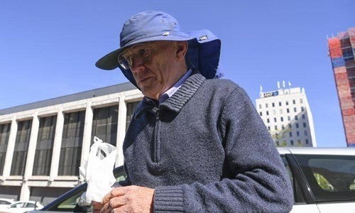 David Eastman bên ngoài Tòa án Tối cao ACT, Canberra, Australia, hồi đầu tháng này. Ảnh: AAP. 
