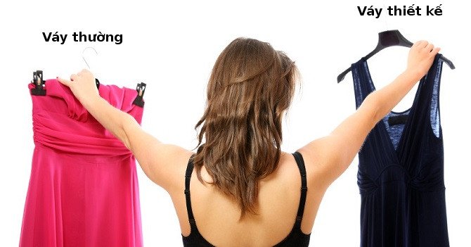 Váy thiết kế đôi khi cũng chẳng bằng váy thường.