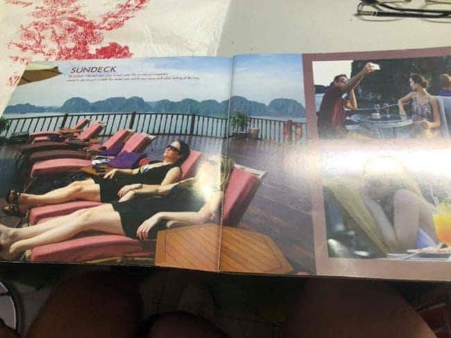 âSunning on the deck chairs. No way!!!â. Picture: Lynne Ryan