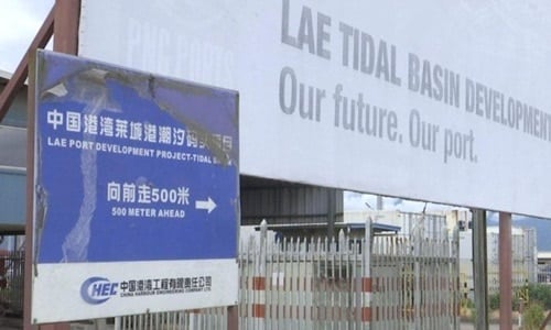 Lae Tidal Basin là cảng lớn nhất của Papua New Guinea, do Tập đoàn Kỹ thuật Cảng biển Trung Quốc xây dựng. Ảnh: ABC News.