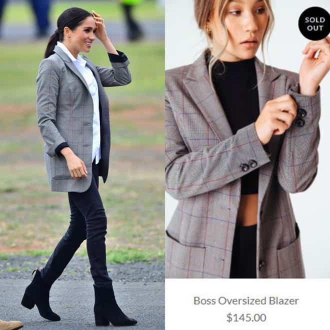Ao blazer cua Cong nuong Meghan Markle chay hang sau vai gio mo ban hinh anh 1