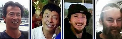 Từ trái sang: Uock Pham, Tuan Pham, Jacob Pham và Justin ONeill. Ảnh: 7news