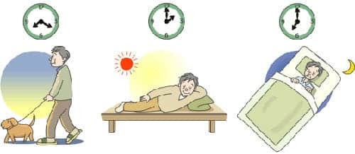  Đồng hồ sinh học đơn giản của một người.