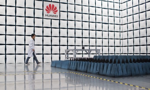 Bên trong trụ sở của Huawei tại Trung Quốc. Ảnh: Bloomberg