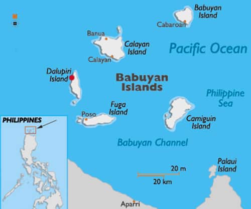 Vị trí đảo Dalupiri, Philippines. Đồ họa: World Atlas