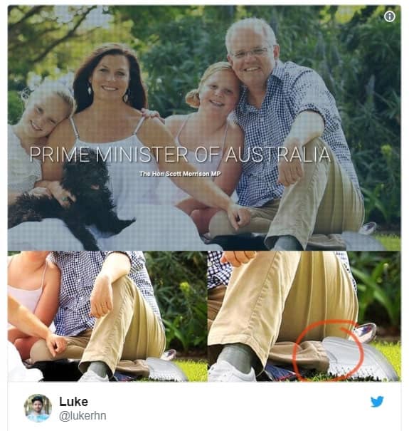 Bi Photoshop hong, thu tuong Australia co hai chan trai trong anh hinh anh 1