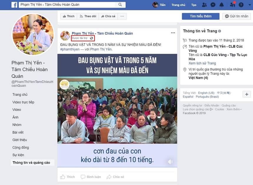 Facebook tiep tay cho quang cao me tin di doan o VN hinh anh 2 