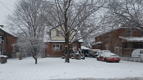 Mùa đông tuyết dày tại khu vực chị Như sống ở Ontario, Canada. Ảnh: Trần Như.