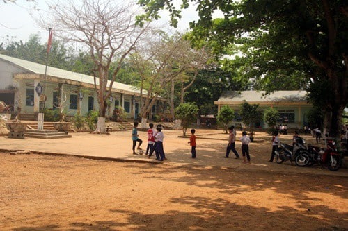Ngôi trường nơi ông Chung trước đây công tác. Ảnh: Đắc Thành.