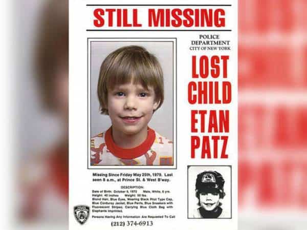 Tờ rơi do Sở Cảnh sát New York cung cấp về vụ cậu bé Patz mất tích. Ảnh: CBS News