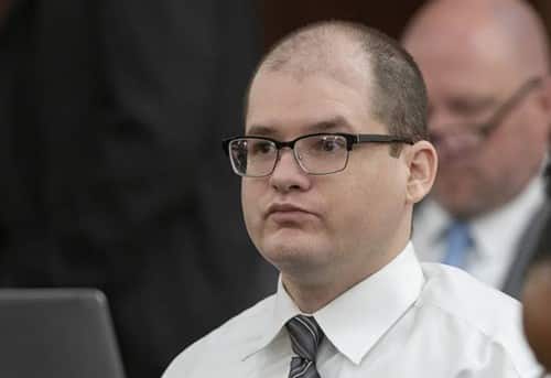 Timothy Jones Jr. tại phiên xét xử tháng trước ở tòa án quận Lexington, bang Nam Carolina,