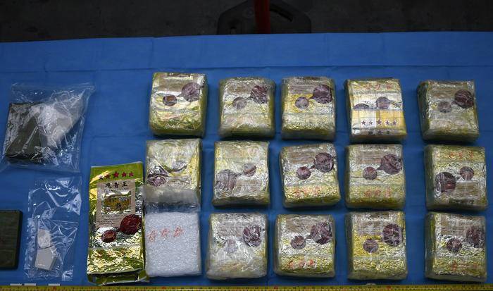 The drugs were stashed in stereo speakers from Thailand. 