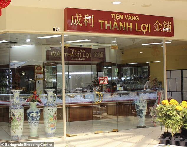 Tiệm vàng Thành Lợi ở ngoại ô Springvale, Melbourne, Úc