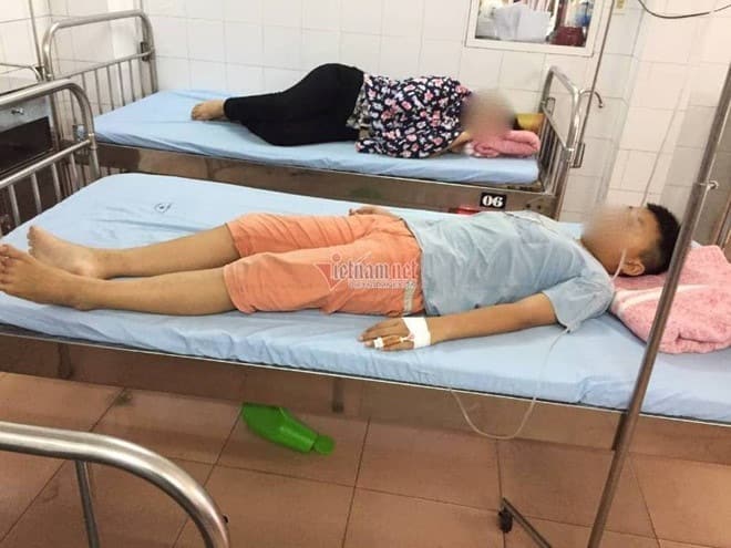 4 chau nho Hai Phong nghi bi soc ma tuy do uong chung chai sua hinh anh 1 