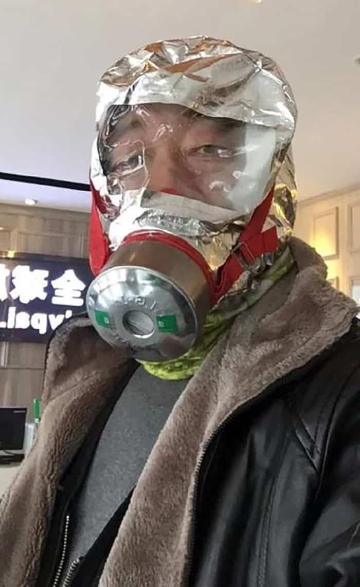 khẩu trang sáng tạo chống virus corona ở Trung Quốc