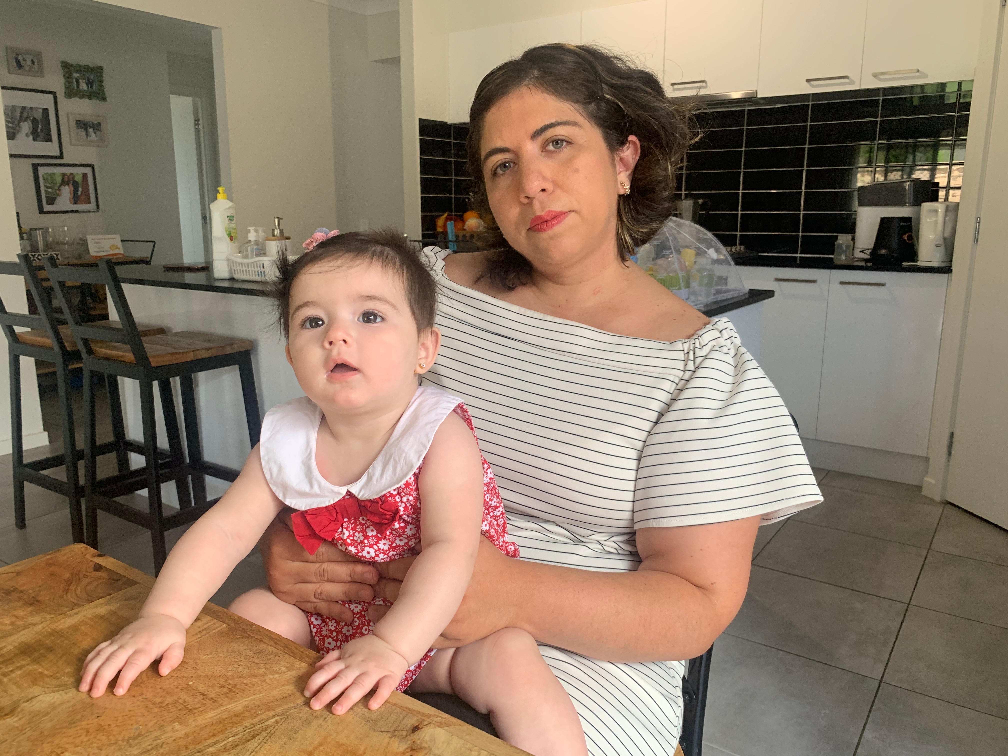 Valeria hoped her parents in Peru could come and help her raise her daughter.