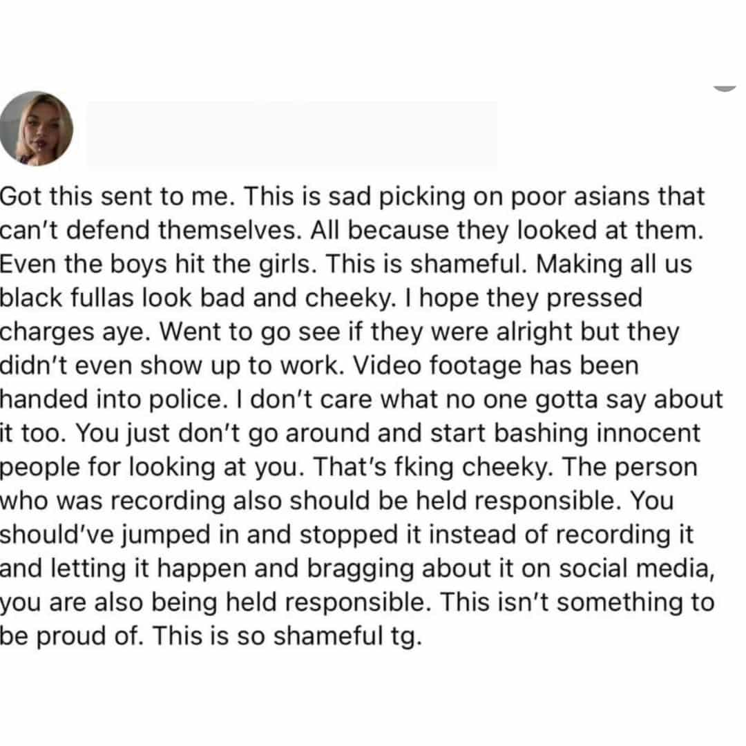 Netizens comment about the attack