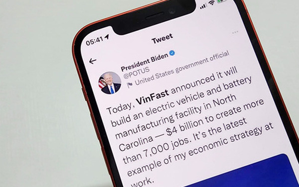 Tổng thống Mỹ Joe Biden chúc mừng VinFast xây nhà máy 4 tỷ USD tại Mỹ