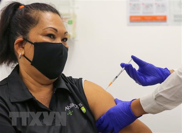 Australia thuc day chuong trinh tiem mui vaccine COVID-19 thu 4 hinh anh 1