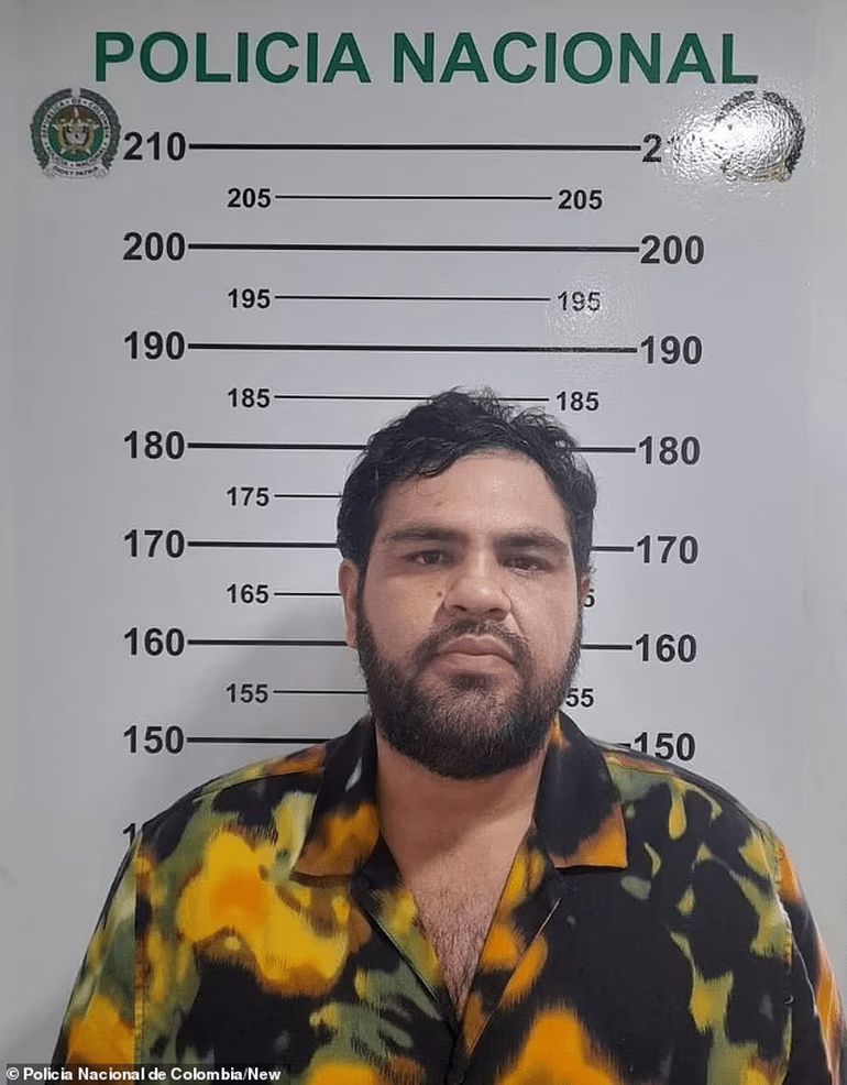Trùm ma túy Brian Donaciano Olguin Berdugo bị truy nã gắt gao tại gần 200 quốc gia trên toàn cầu (Ảnh: Cảnh sát Colombia).