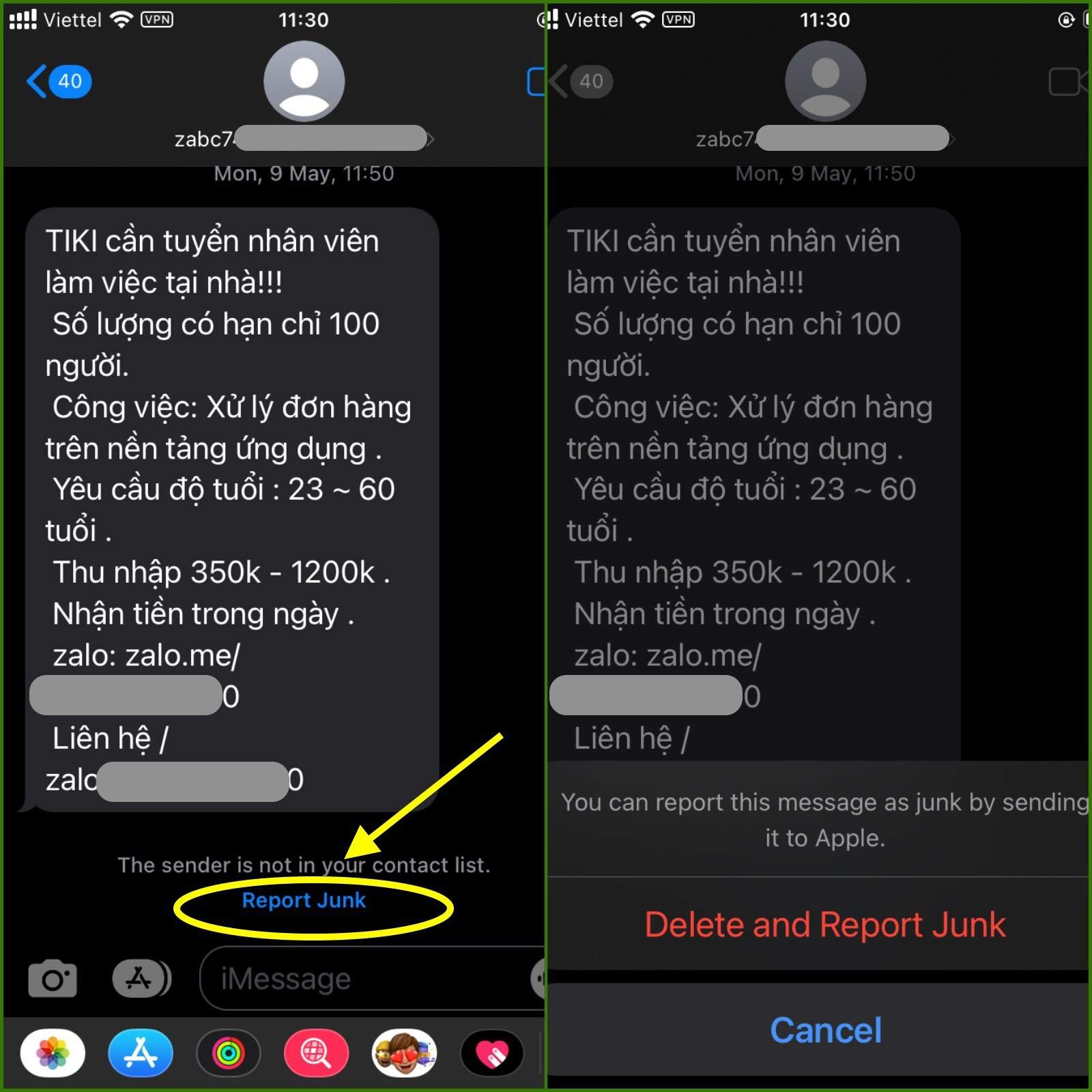 Cách tránh bị làm phiền với tin nhắn rác trên iPhone  - ảnh 2
