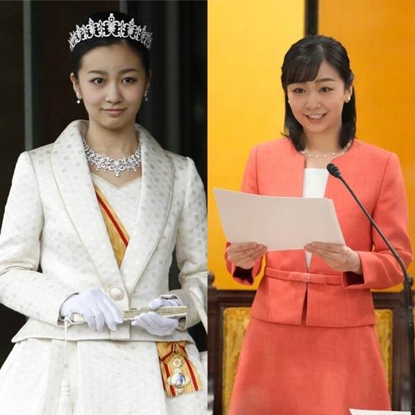 
Hình ảnh Công chúa Kako trước đây (bên trái) và hiện tại (bên phải). (Ảnh: Yahoo Japan)