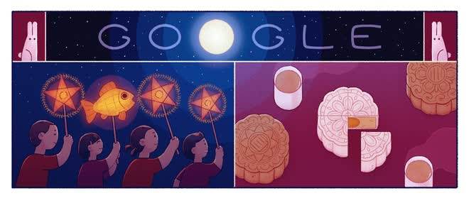 Tết Trung Thu qua những hình ảnh đẹp trên Google Doodle: Có cả thơ Nguyễn Du - Ảnh 4.