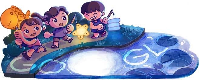 Tết Trung Thu qua những hình ảnh đẹp trên Google Doodle: Có cả thơ Nguyễn Du - Ảnh 5.